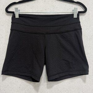 Lululemon Shorts Womens 4 Black Perforated Athletic Running Compression Yoga